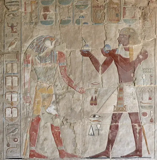 Egypt Luxor Mortuary Temple Of Hatshepsut Art Relief