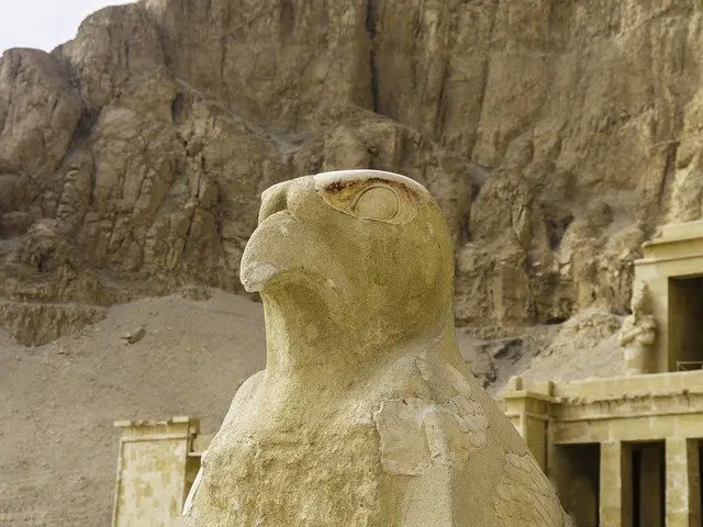 Horus Temple Sculpture God Falcon Stone War God