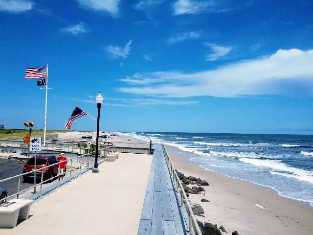 Brigantine beach in New Jersey United States