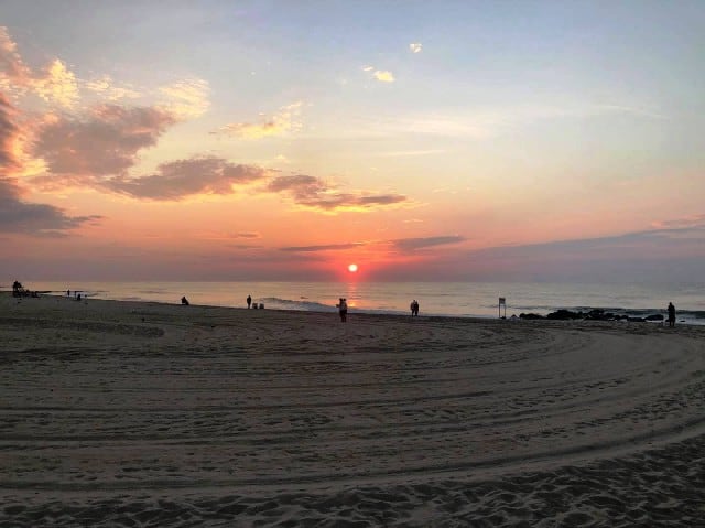 Ocean Grove beach in New Jersey United States
