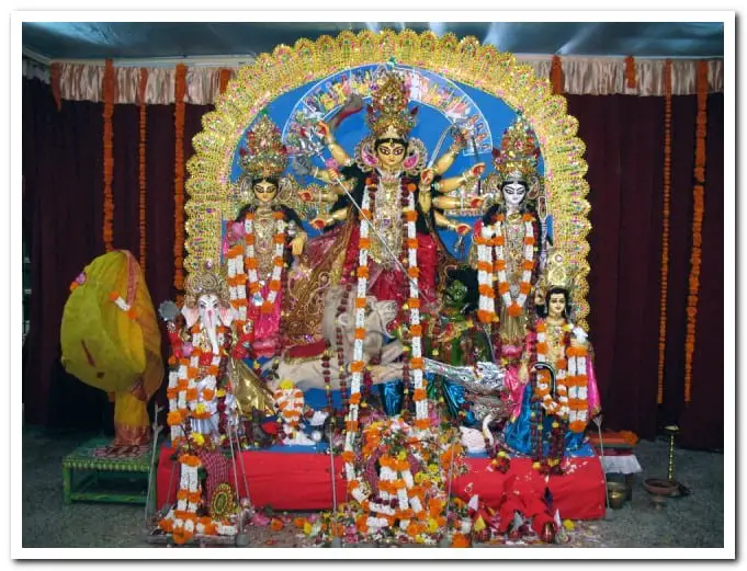 Ramakrishna Math and Mission Durga puja in Khar