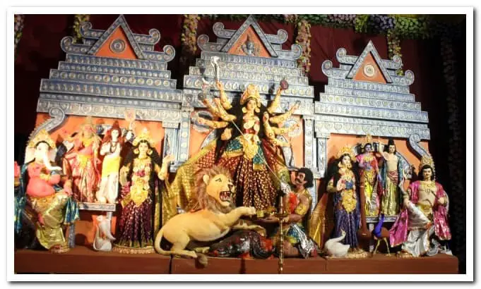 Bangiya Sanskriti Samsad or Congress Bhavan Durga puja
