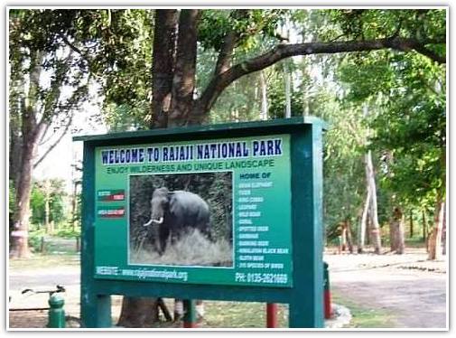 Enterance to Rajaji National park