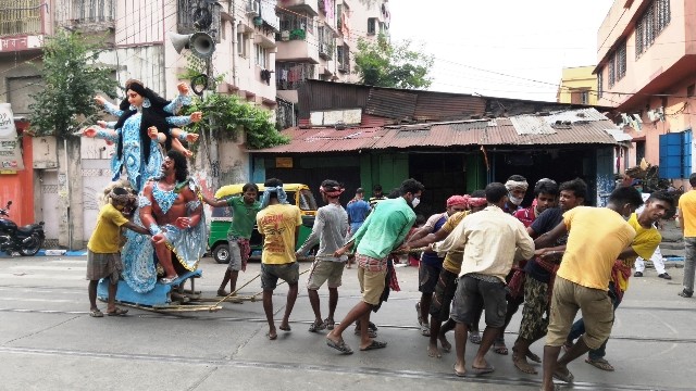 Kumartuli before Durga Puja