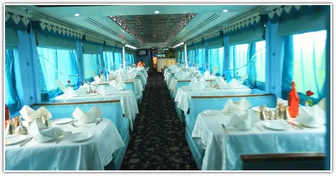 Inside Royal Orient Train