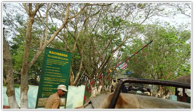 KAZIRANGA FOREST CHECK POST GATE