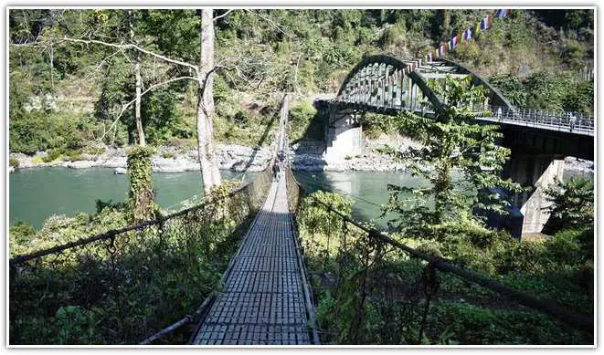 Panbang Bridge in Manas National Park