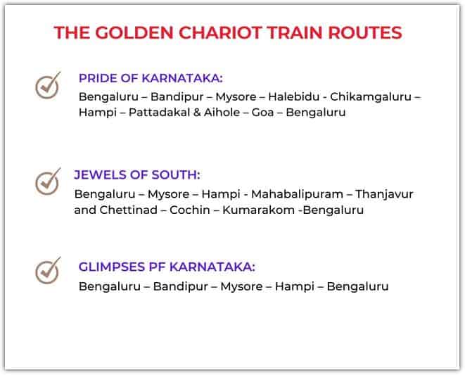 Golden Chariot Route