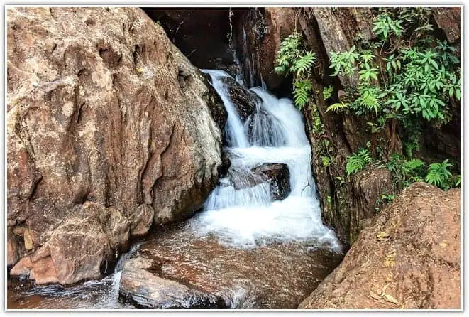 Waterfalls in Bhadra wildlife sanctuary Chikmagalur Karnataka India 