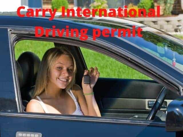 Carry International Driving permit