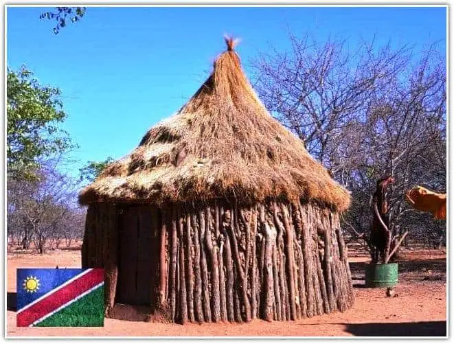 Wooden Hut Namibia Africa