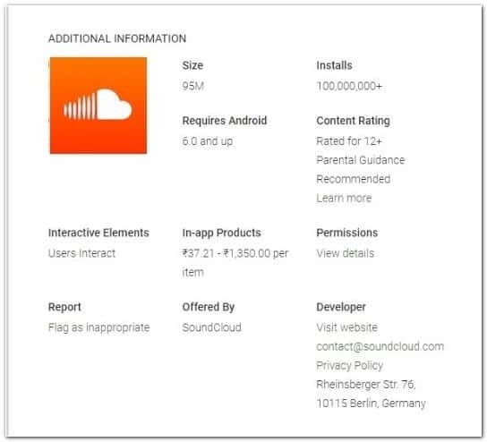 SoundCloud Play Music & Songs details