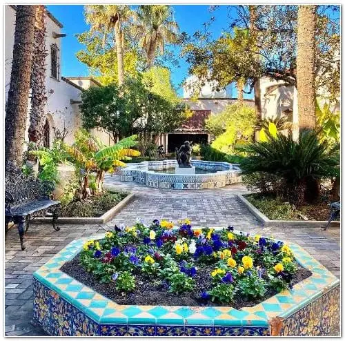 The colorful tiles of the McNay’s Courtyard Art Museum