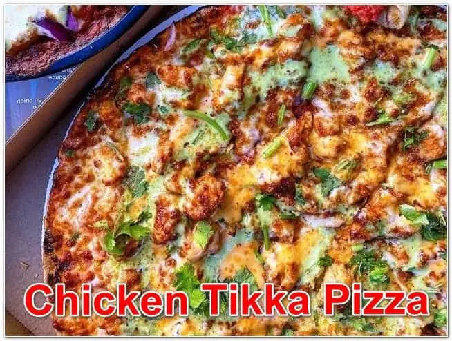 Chicken Tikka Pizza Aahar Indian Cuisine Restaurant
