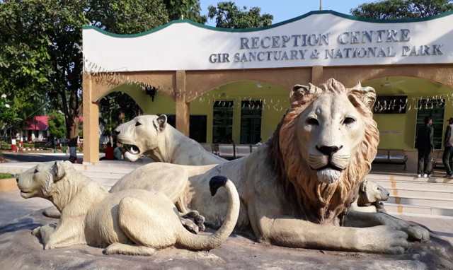 Gir National park forest entrance