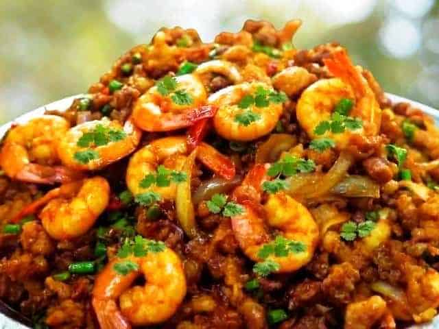 Hot Garlic Shrimp Dhaba Express Restaurant
