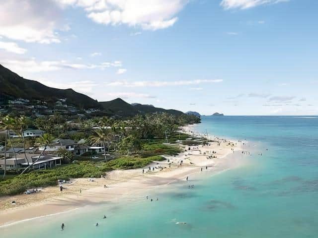 Lanikai Beach Kailua Oahu in Hawaii