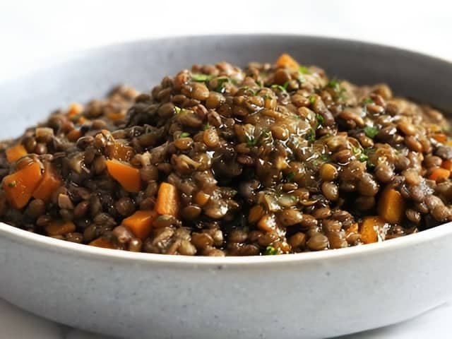 The Green Restaurant Georgian Style Puy Lentils