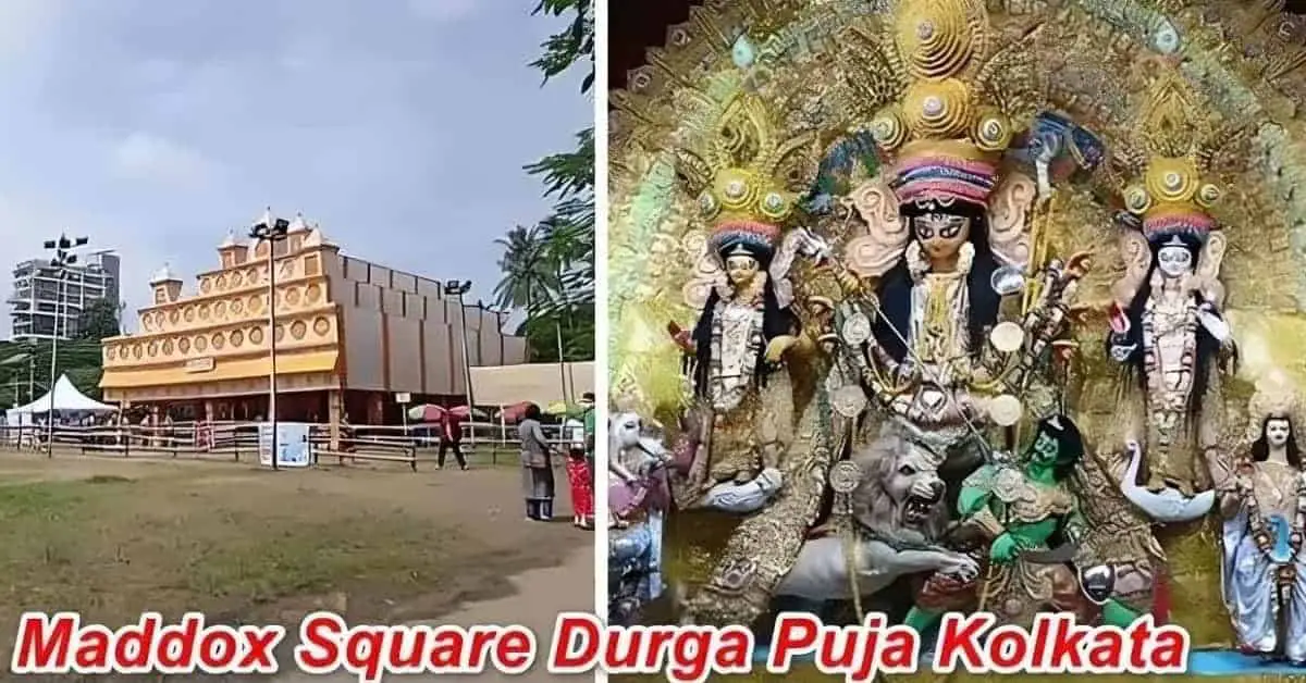 Maddox Square Durga Puja in South Kolkata