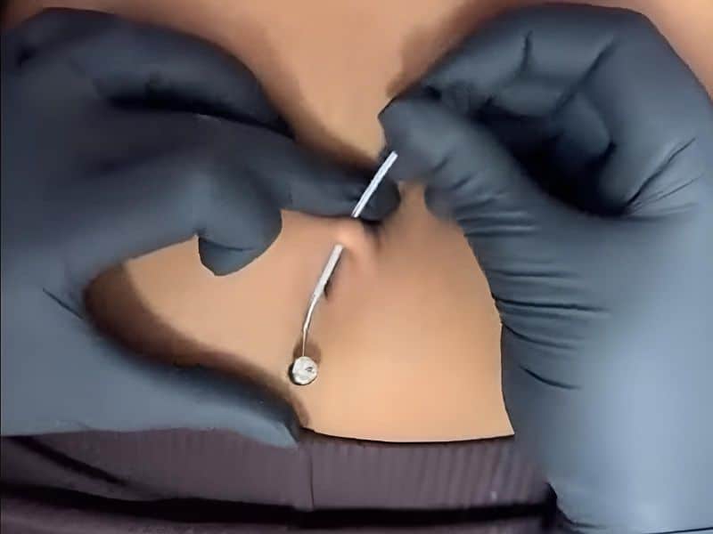 Navel piercing at Vicious Ink Tattoos & Piercing