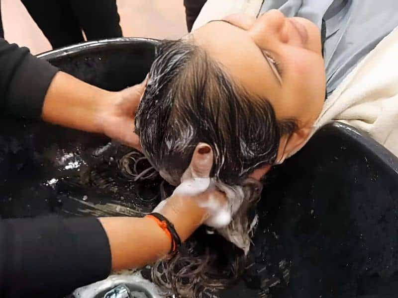 Olaplex protein treatment at Salon Omnia